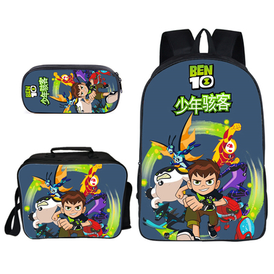 16″Ben 10 Backpack School Bag+Lunch Bag+Pencil Bag - Image 19