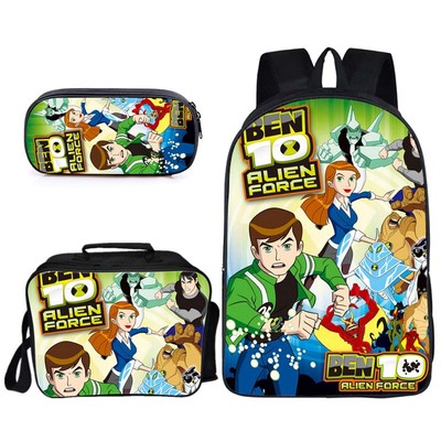 16″Ben 10 Backpack School Bag+Lunch Bag+Pencil Bag - Image 2