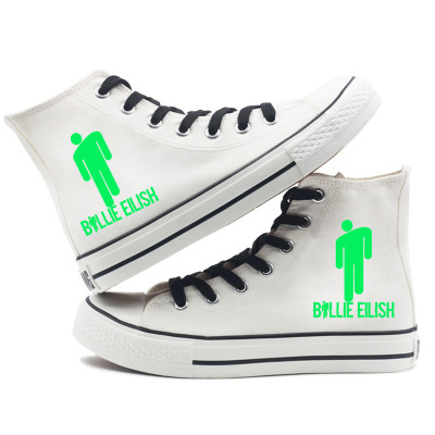 Billie Eilish High Canvas Shoes