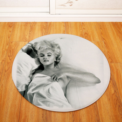Marilyn Monroe Ultra Soft Indoor Modern Area Rugs Fluffy Living Room Carpets Suitable for Children Bedroom Round - Image 15