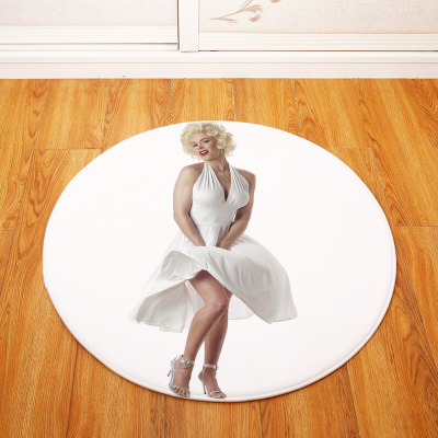 Marilyn Monroe Ultra Soft Indoor Modern Area Rugs Fluffy Living Room Carpets Suitable for Children Bedroom Round - Image 16