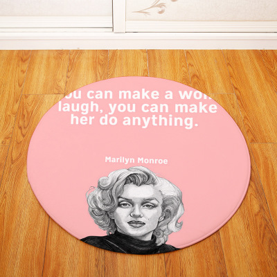 Marilyn Monroe Ultra Soft Indoor Modern Area Rugs Fluffy Living Room Carpets Suitable for Children Bedroom Round - Image 18