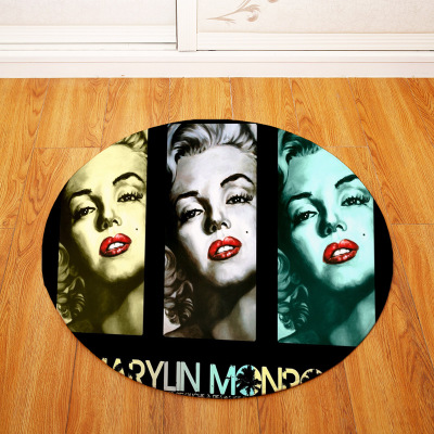 Marilyn Monroe Ultra Soft Indoor Modern Area Rugs Fluffy Living Room Carpets Suitable for Children Bedroom Round - Image 20