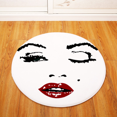 Marilyn Monroe Ultra Soft Indoor Modern Area Rugs Fluffy Living Room Carpets Suitable for Children Bedroom Round - Image 21
