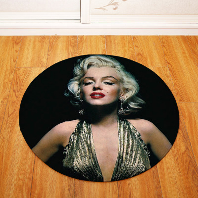 Marilyn Monroe Ultra Soft Indoor Modern Area Rugs Fluffy Living Room Carpets Suitable for Children Bedroom Round - Image 4