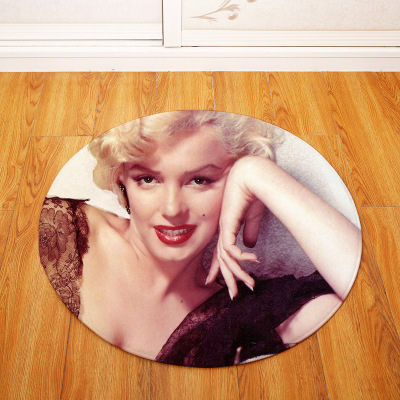 Marilyn Monroe Ultra Soft Indoor Modern Area Rugs Fluffy Living Room Carpets Suitable for Children Bedroom Round - Image 6