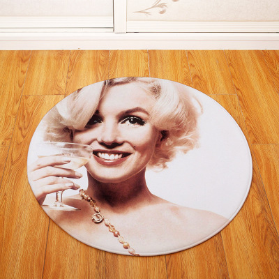 Marilyn Monroe Ultra Soft Indoor Modern Area Rugs Fluffy Living Room Carpets Suitable for Children Bedroom Round - Image 10
