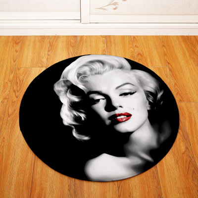 Marilyn Monroe Ultra Soft Indoor Modern Area Rugs Fluffy Living Room Carpets Suitable for Children Bedroom Round - Image 12