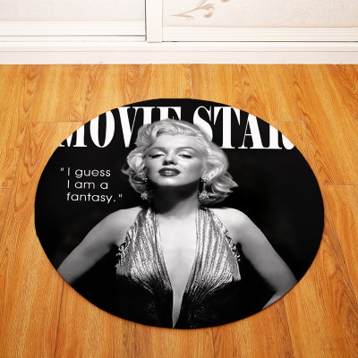 Marilyn Monroe Ultra Soft Indoor Modern Area Rugs Fluffy Living Room Carpets Suitable for Children Bedroom Round - Image 13