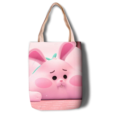 Ralph Breaks the Internet Canvas Grocery Bag Shopping Bag Reusable Large Shopping Canvas Bags Natural White Cloth Shoulder Bags Canvas Tote Bag Perfect for Crafting Decorating - Image 9