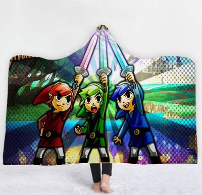 The Legend of Zelda Sofa Blanket Hooded Cape - Image 10