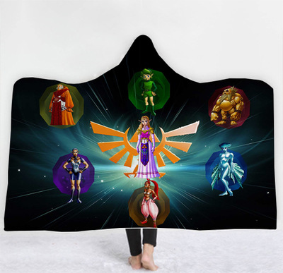 The Legend of Zelda Sofa Blanket Hooded Cape - Image 9