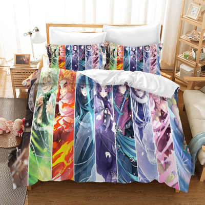 Demon Slayer Kimetsu no Yaiba 3-Piece Bed Set - Image 5
