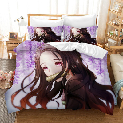 Demon Slayer Kimetsu no Yaiba 3-Piece Bed Set - Image 3