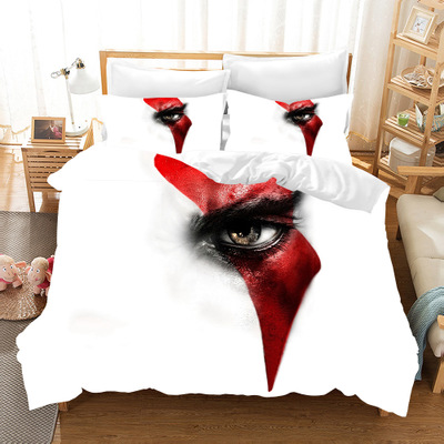 God of War Comfortable Bedding Three-Piece Soft and Breathable Duvet Cover