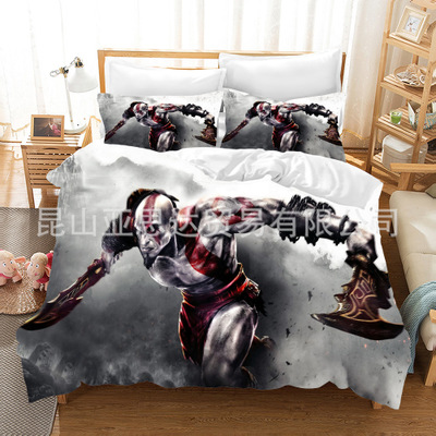 God of War Comfortable Bedding Three-Piece Soft and Breathable Duvet Cover - Image 3