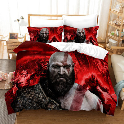 God of War Comfortable Bedding Three-Piece Soft and Breathable Duvet Cover - Image 20
