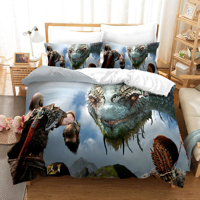 God of War Comfortable Bedding Three-Piece Soft and Breathable Duvet Cover - Image 8