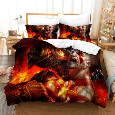 God of War Comfortable Bedding Three-Piece Soft and Breathable Duvet Cover - Image 15