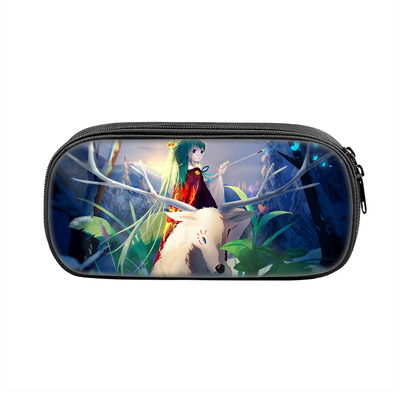Hatsune Miku Cosmetic Bags Boys Girls Children Large Pencil Case Purse Storage Bags Women Men Multifunction Makeup Bag - Image 5