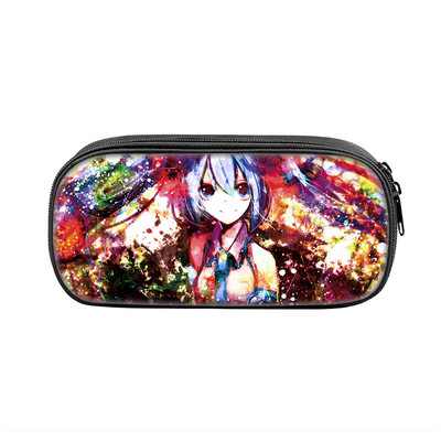 Hatsune Miku Cosmetic Bags Boys Girls Children Large Pencil Case Purse Storage Bags Women Men Multifunction Makeup Bag - Image 3