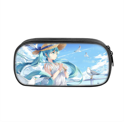 Hatsune Miku Cosmetic Bags Boys Girls Children Large Pencil Case Purse Storage Bags Women Men Multifunction Makeup Bag - Image 29