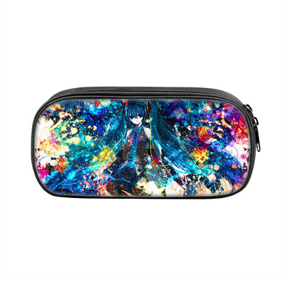 Hatsune Miku Cosmetic Bags Boys Girls Children Large Pencil Case Purse Storage Bags Women Men Multifunction Makeup Bag - Image 26