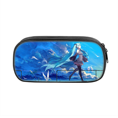 Hatsune Miku Cosmetic Bags Boys Girls Children Large Pencil Case Purse Storage Bags Women Men Multifunction Makeup Bag - Image 19