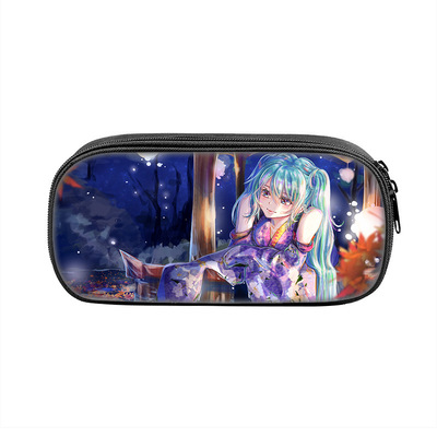 Hatsune Miku Cosmetic Bags Boys Girls Children Large Pencil Case Purse Storage Bags Women Men Multifunction Makeup Bag - Image 11