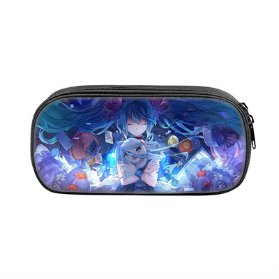 Hatsune Miku Cosmetic Bags Boys Girls Children Large Pencil Case Purse Storage Bags Women Men Multifunction Makeup Bag - Image 17