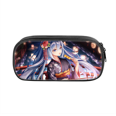 Hatsune Miku Cosmetic Bags Boys Girls Children Large Pencil Case Purse Storage Bags Women Men Multifunction Makeup Bag - Image 14