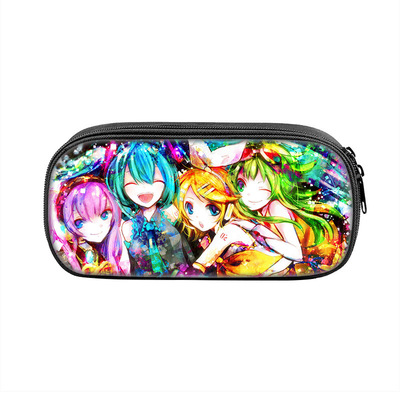 Hatsune Miku Cosmetic Bags Boys Girls Children Large Pencil Case Purse Storage Bags Women Men Multifunction Makeup Bag - Image 7