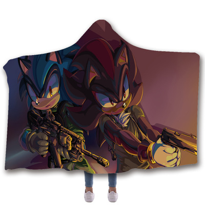 Hedgehog Sofa Blanket Hooded Cape - Image 13