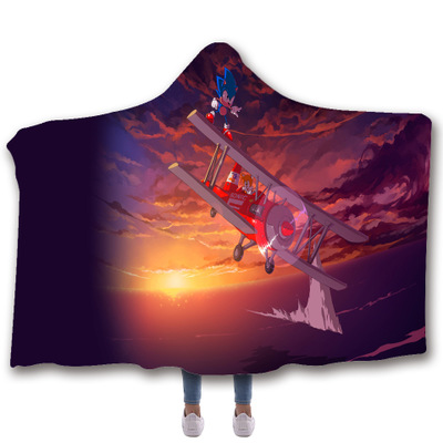 Hedgehog Sofa Blanket Hooded Cape - Image 7