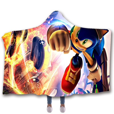 Hedgehog Sofa Blanket Hooded Cape - Image 9