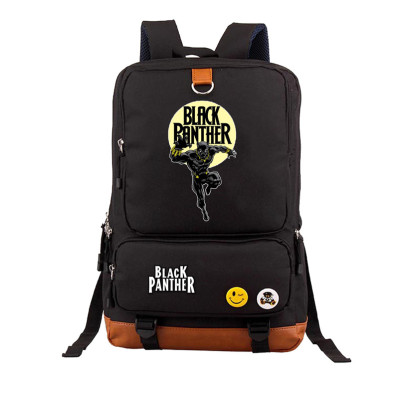 Black Panther Canvas Backpack Shoulder School Bag - Image 7