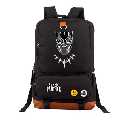 Black Panther Canvas Backpack Shoulder School Bag - Image 8