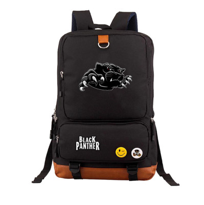 Black Panther Canvas Backpack Shoulder School Bag - Image 10