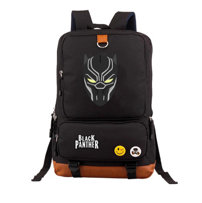 Black Panther Canvas Backpack Shoulder School Bag - Image 13