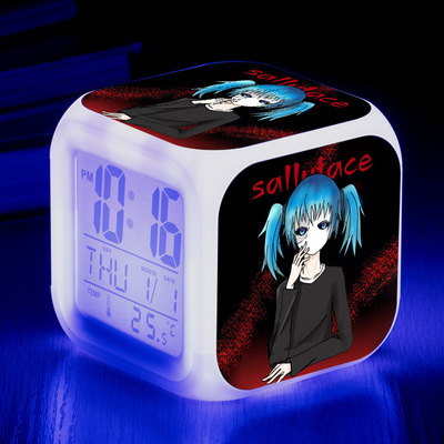 Sally Face 7 Colors Change Digital Alarm LED Clock - Image 19