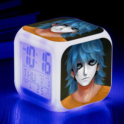 Sally Face 7 Colors Change Digital Alarm LED Clock - Image 29