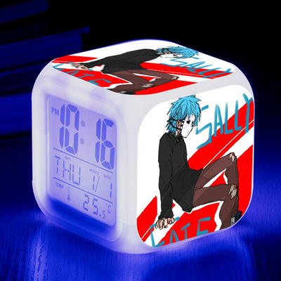 Sally Face 7 Colors Change Digital Alarm LED Clock - Image 4