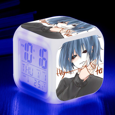 Sally Face 7 Colors Change Digital Alarm LED Clock - Image 8