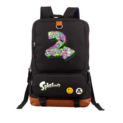 Splatoon Canvas Backpack Shoulder School Bag - Image 4