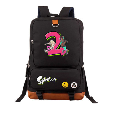 Splatoon Canvas Backpack Shoulder School Bag - Image 5