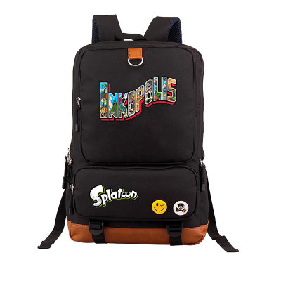 Splatoon Canvas Backpack Shoulder School Bag - Image 8