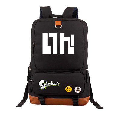 Splatoon Canvas Backpack Shoulder School Bag - Image 13