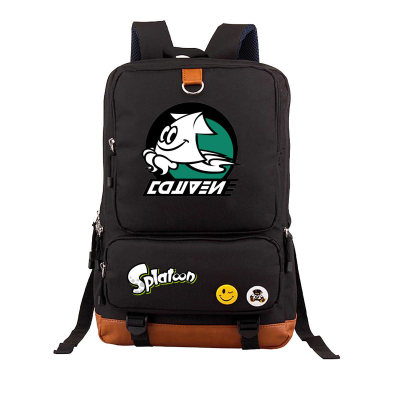 Splatoon Canvas Backpack Shoulder School Bag - Image 14