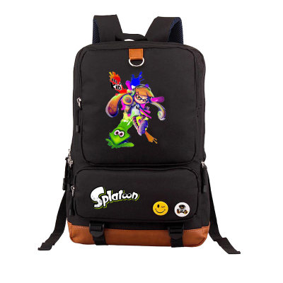 Splatoon Canvas Backpack Shoulder School Bag - Image 15