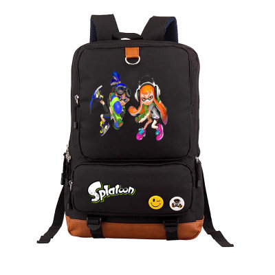 Splatoon Canvas Backpack Shoulder School Bag - Image 19